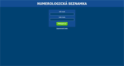 Desktop Screenshot of numerolog.cz
