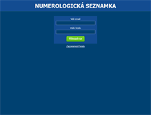 Tablet Screenshot of numerolog.cz